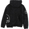 Poem Hooded Sweater, Black Flame - Jumpers - 3