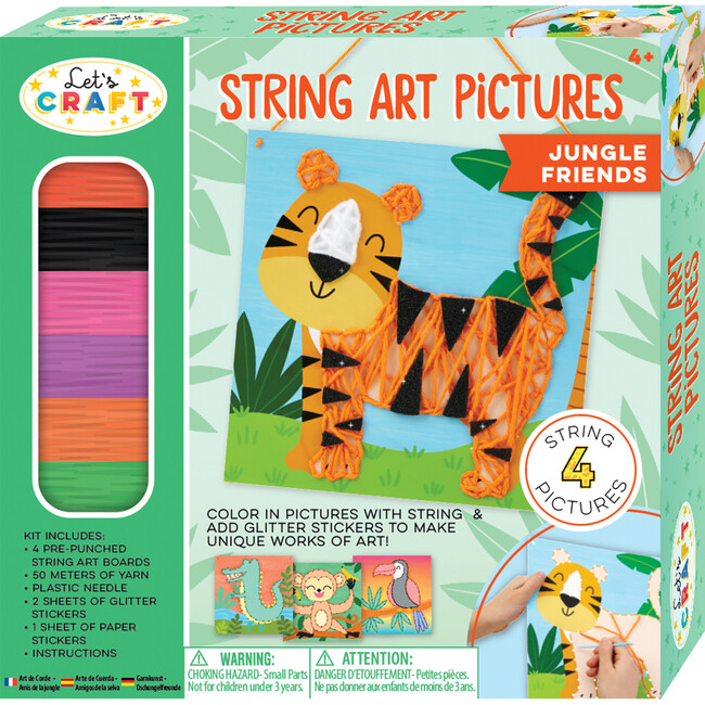String Art Pictures, Jungle Friends - Arts & Crafts - 1