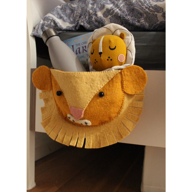 Lion Bedtime Storage Pouch, Orange/Yellow - Storage - 2