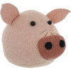 Mini Pig Animal Head, Pink - Animal Heads - 2