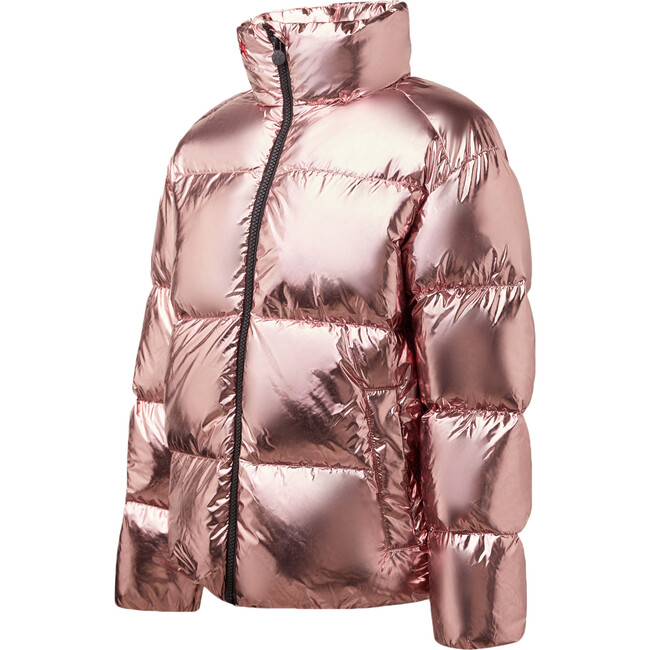Kids Nuuk Puffer Jacket, Pure Pink HP Foil
