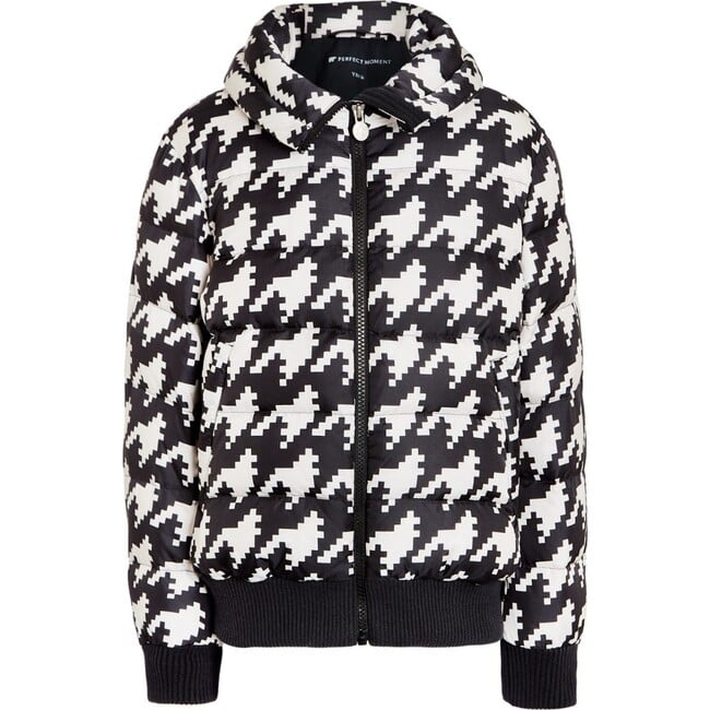 Kids Super Star Jacket, Black/Snow White Houndstooth