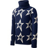 Kids Star Dust Sweater, Navy/Snow White Star - Sweaters - 1 - thumbnail
