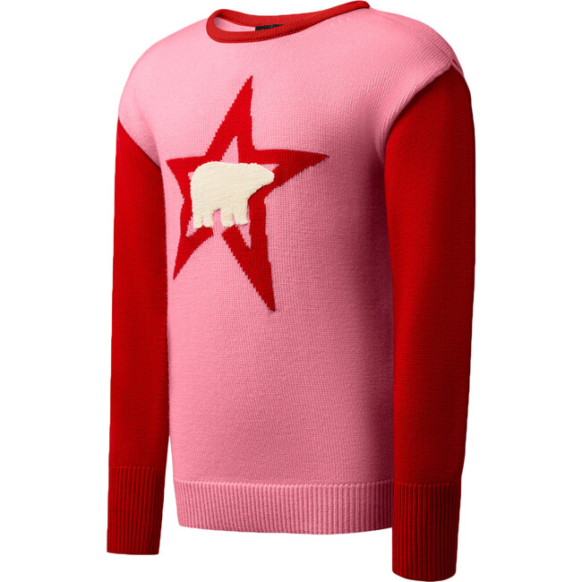 Kids Polar Jumper, Pure Pink/Red