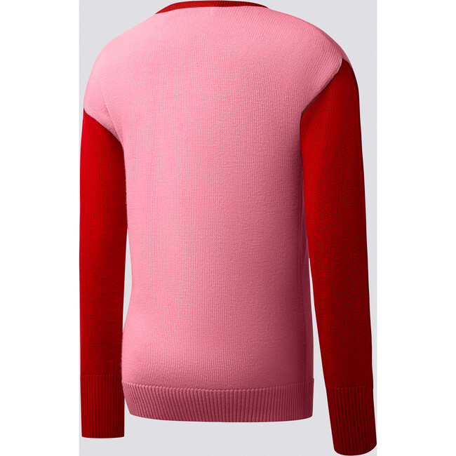 Kids Polar Jumper, Pure Pink/Red