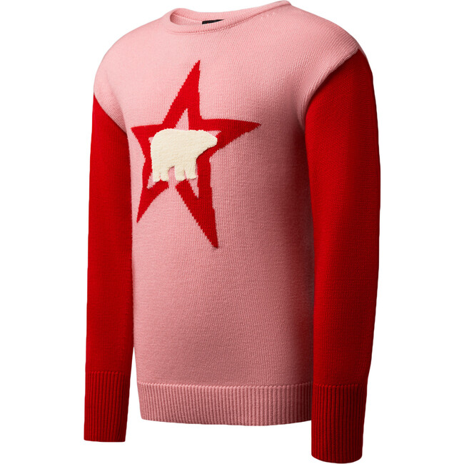 Kids Polar Jumper,Peach Pink/Red - Sweaters - 1 - zoom