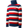 Kids Color Block Fleece, Navy - Sweaters - 1 - thumbnail