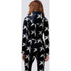 Women's Star Suit One Piece, Black Star Print - Snowsuits - 3