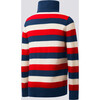 Kids Color Block Fleece, Navy - Sweaters - 2 - thumbnail