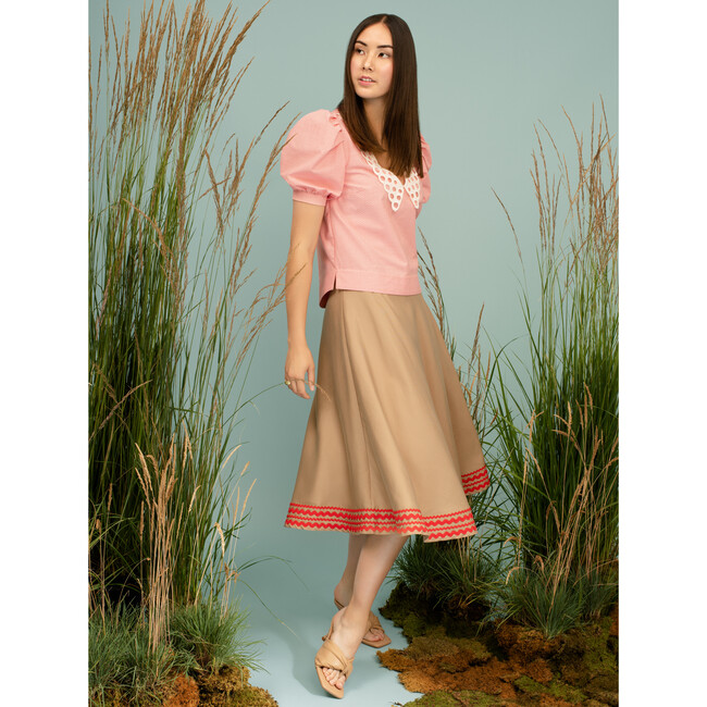 Women's Clover Skirt, Brown