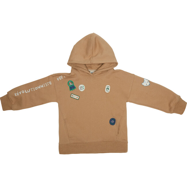 Revolutioniste Vert Hoodie, Camel - Sweatshirts - 1