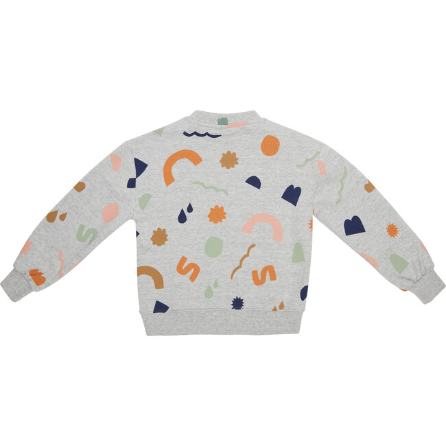 Kids Multi-Shape Sweatshirt, Grey - Sweatshirts - 3