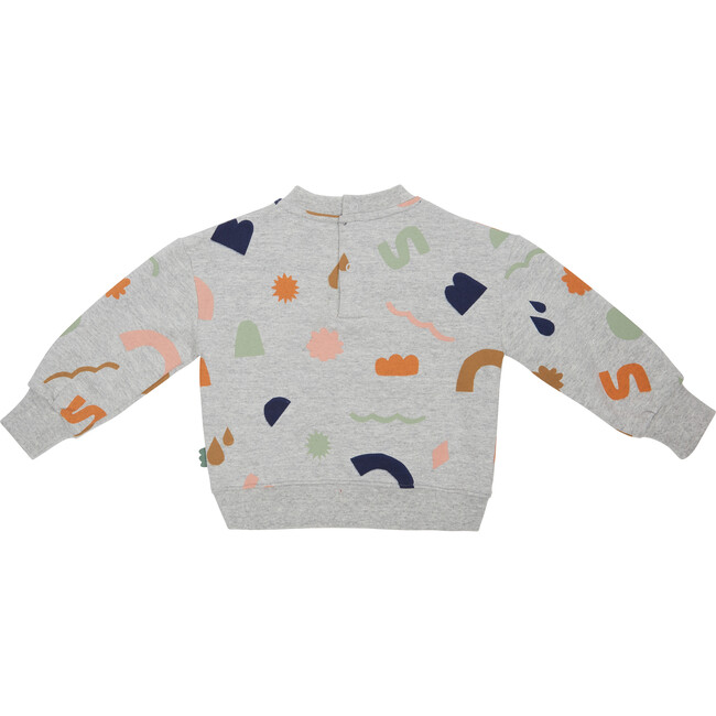 Baby Multi-Shape Sweatshirt, Grey - Sweatshirts - 3