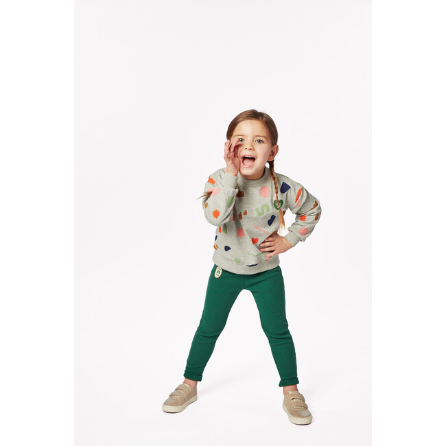 Kids Multi-Shape Sweatshirt, Grey - Sweatshirts - 5