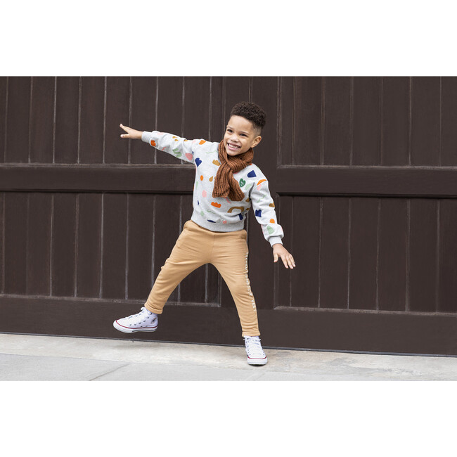 Kids Multi-Shape Sweatshirt, Grey - Sweatshirts - 7