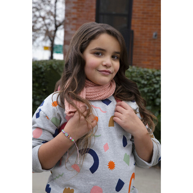 Kids Multi-Shape Sweatshirt, Grey - Sweatshirts - 8