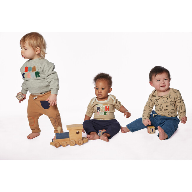 Baby Mon Coeur Sweatshirt, Grey - Sweatshirts - 3