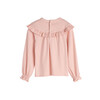 Zoe Ruffle Top, Blush - Shirts - 2