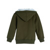 Luca Sherpa Hoodie, Army Green - Sweatshirts - 3