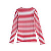 Ruby Ribbed Long Sleeve, Red Stripe - Shirts - 2