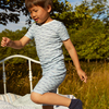 Emerson Short Sleeve Pajama Set, Blue Seagulls - Dresses - 2