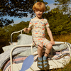 Emerson Short Sleeve Pajama Set, Kissing Fish - Dresses - 2