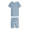 Emerson Short Sleeve Pajama Set, Blue Seagulls - Dresses - 3