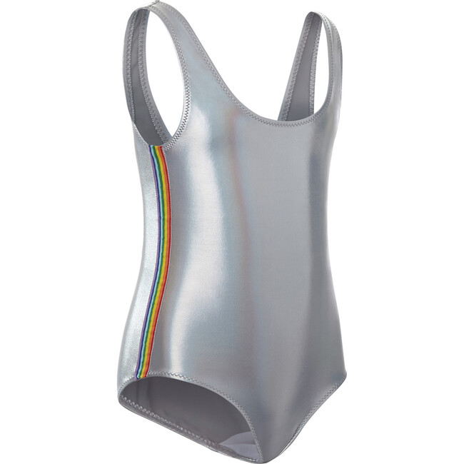 Silver Swimsuit with Rainbow - One Pieces - 1
