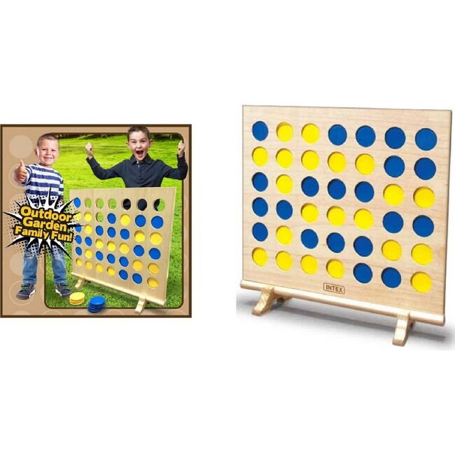 Giant Wooden 4-in-a-Row XL - Board Games - 1