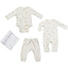 4-Piece Just Hatched Gift Set, Cream - Mixed Apparel Set - 1 - thumbnail