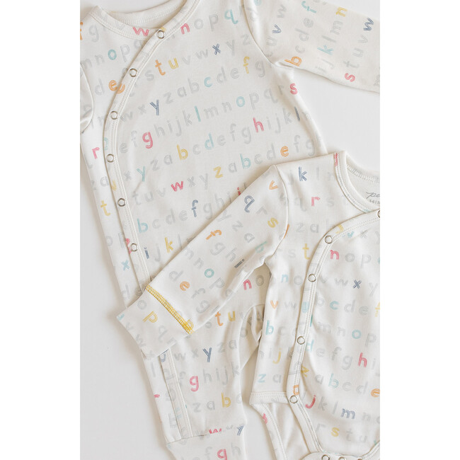 4-Piece ABC Gift Set, White Multi - Mixed Apparel Set - 4