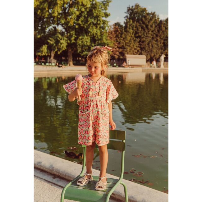 Mayalia Jumpsuit, Pink Meadows - Rompers - 3