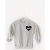 Heart U Most Personalized Youth Sweatshirt, Gray - Sweatshirts - 3
