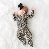 Tie Front Ruffled Kimono, Lana Leopard Tan - Blouses - 3