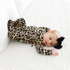 Tie Front Ruffled Kimono, Lana Leopard Tan - Blouses - 5