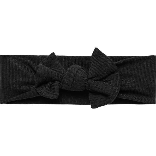 Solid Ribbed Infant Headwrap, Black
