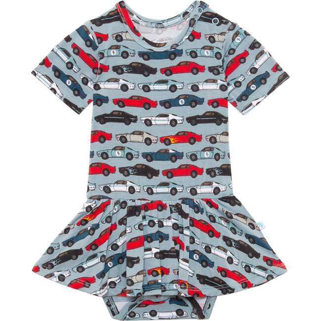 Miles Short Sleeve Basic With Twirl Skirt Bodysuit - Onesies - 1