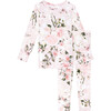 Long Sleeve Basic Pajama, Vintage Pink Rose - Pajamas - 1 - thumbnail