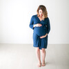 Women's Mommy Robe, Sailor Blue - Robes - 2