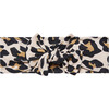Infant Swaddle and Headwrap Set, Lana Leopard Tan - Hair Accessories - 2