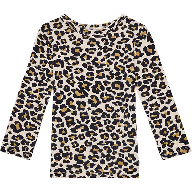 Long Sleeve Basic Loungewear, Lana Leopard Tan
