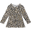 Long Sleeve Basic Peplum Top & Legging Set, Lana Leopard Tan - Mixed Apparel Set - 3 - thumbnail
