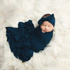 Infant Headwrap, Sailor Blue - Hair Accessories - 2