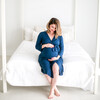 Women's Mommy Robe, Sailor Blue - Robes - 4