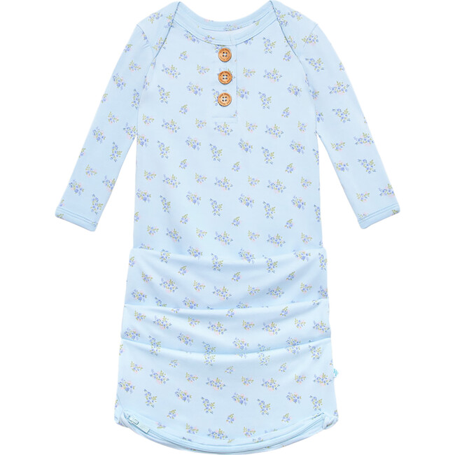 Grace Wood Button Zippered Gown with Fold-Over Mittens - Nightgowns - 1