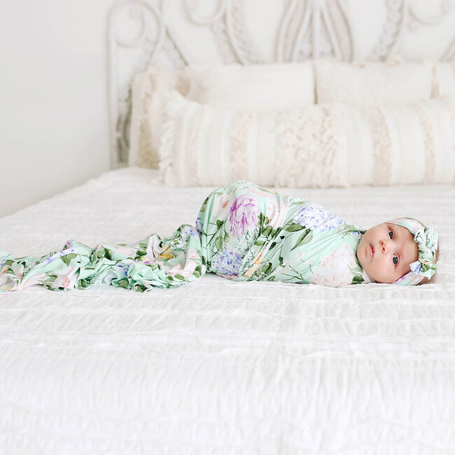 Erin Infant Swaddle And Headwrap Set - Hair Accessories - 3
