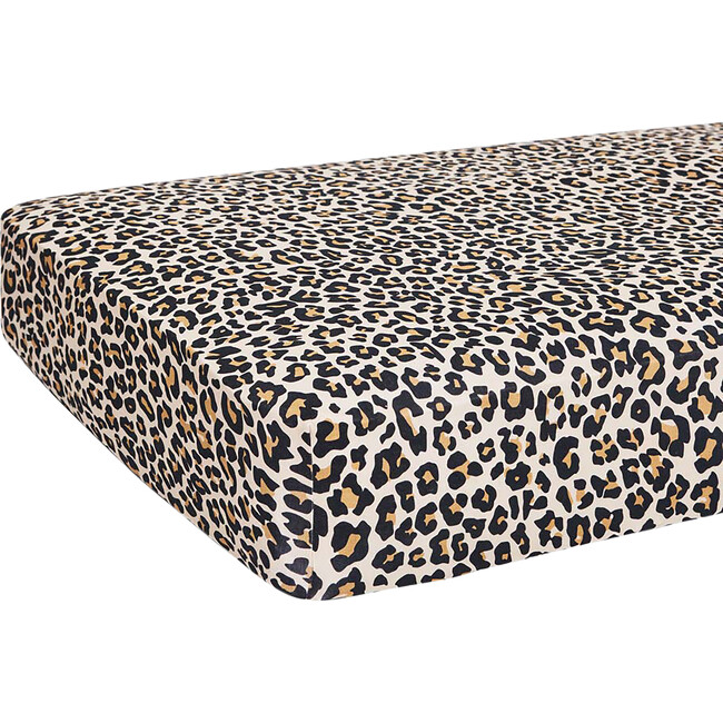 Crib Sheet, Lana Leopard Tan