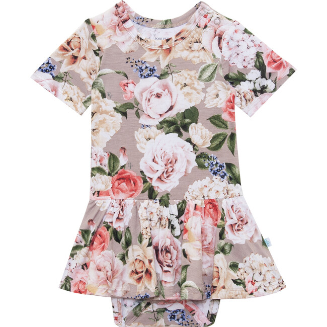 Cassie Long Sleeve Henley With Twirl Skirt Bodysuit - Onesies - 1