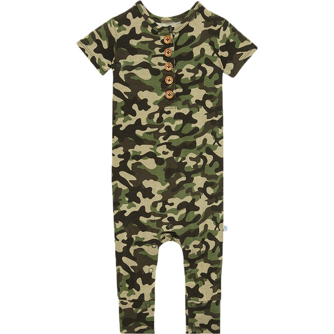Cadet Short Sleeve Henley Romper - Rompers - 1