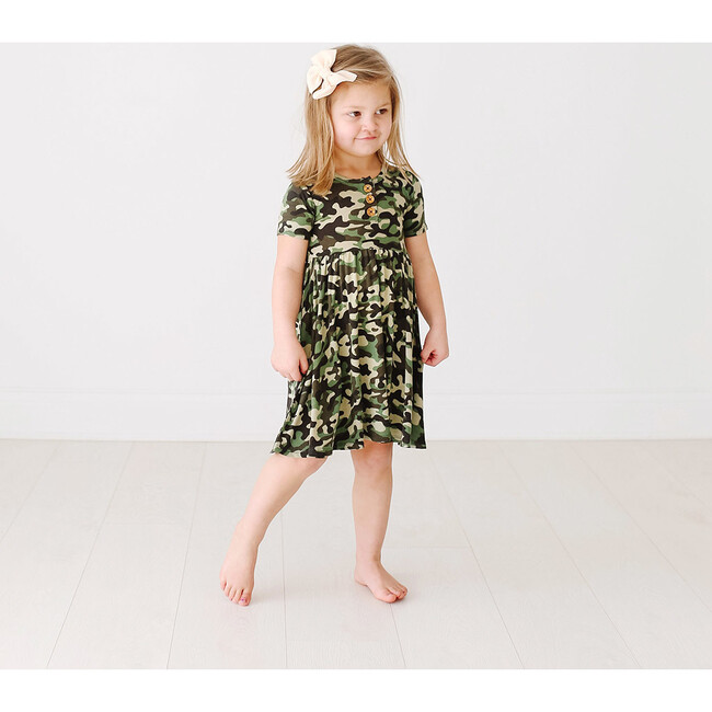 Cadet Short Sleeve Henley Twirl Dress - Dresses - 2